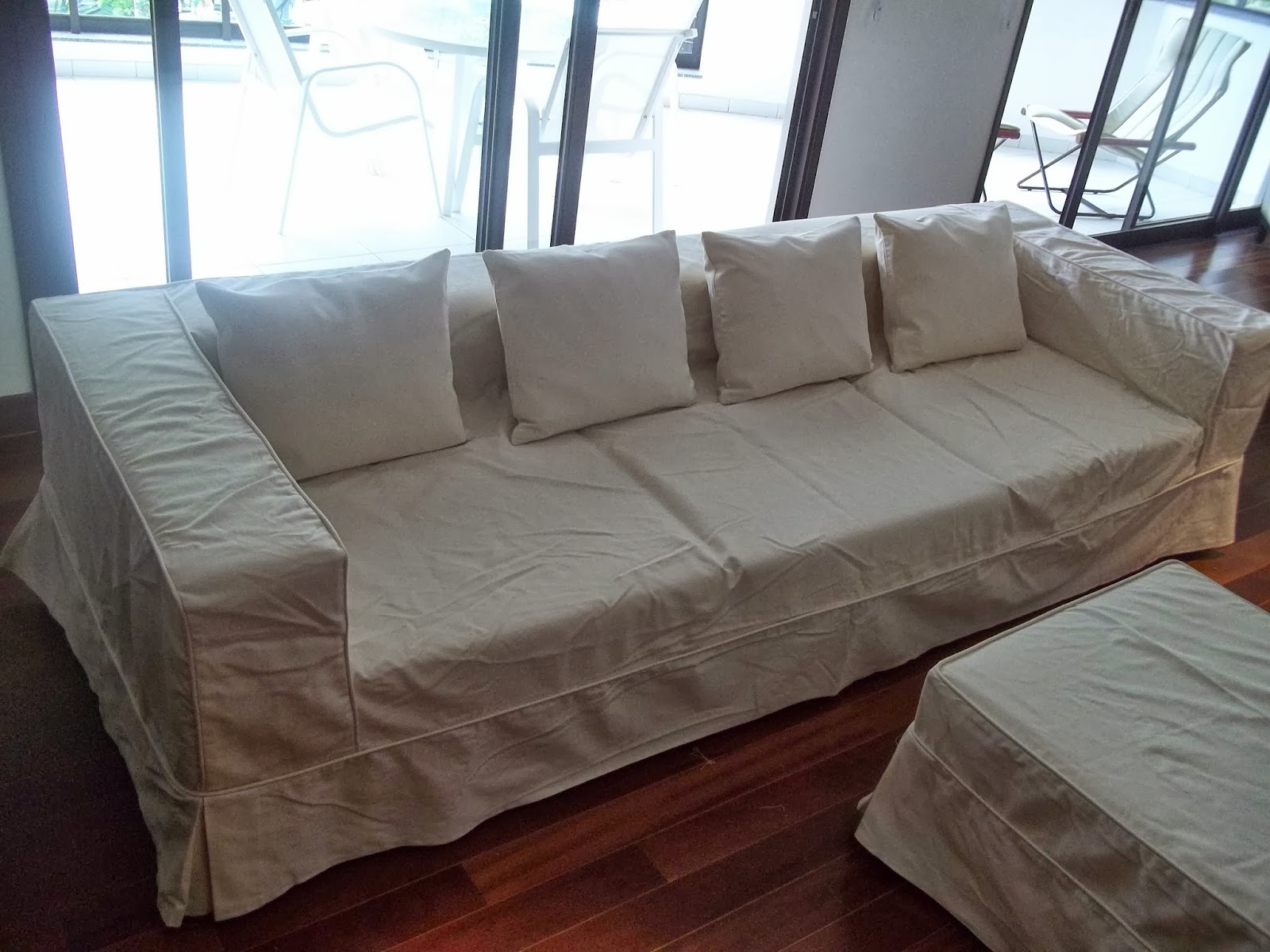 DLD DECORAÇÕES Capa sob Medida para Sofá e Puff