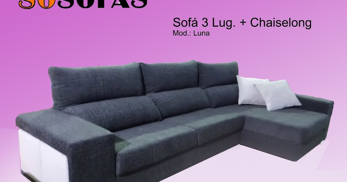 SUPER PROMOÇÃO SOFÁ 3 LUGARES + CHAISELONG Só Sofás