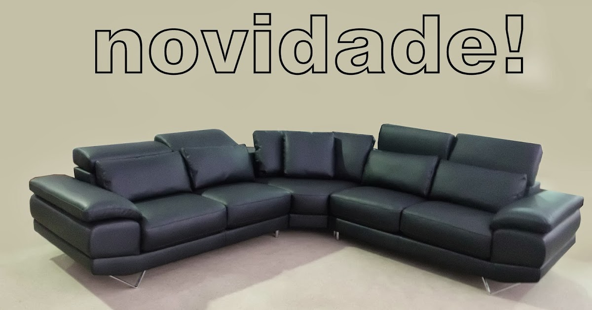 Sofá de Canto com Costas Reclináveis Só Sofás