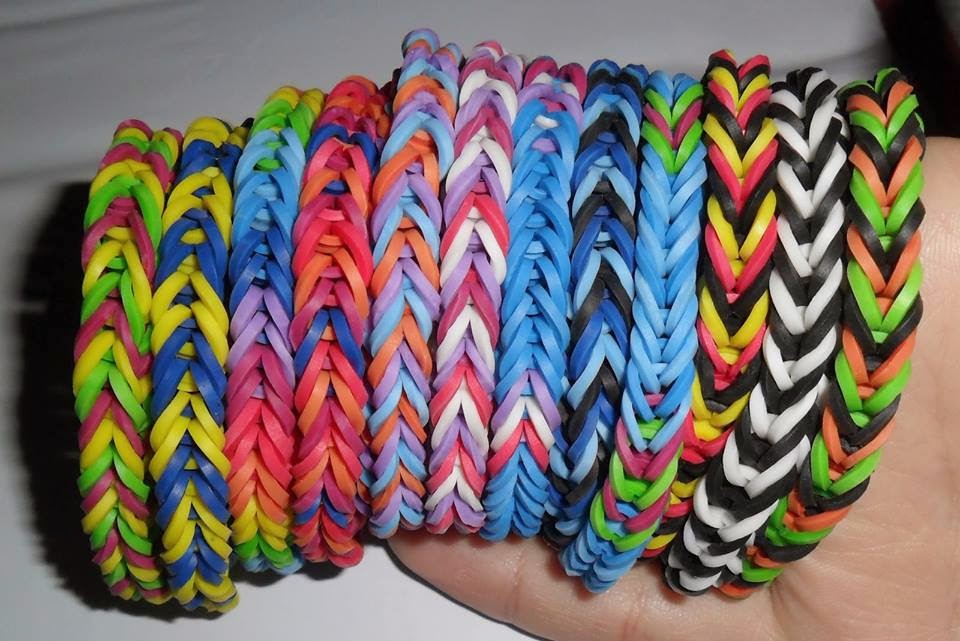 PULSEIRAS DE ELÁSTICOS RAINBOW LOOM ESPINHA DE PEIXE PASSO