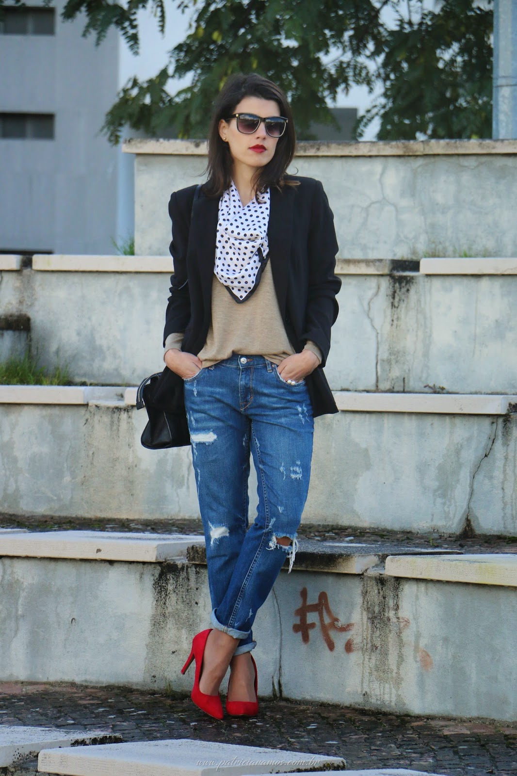 Como usar sapato vermelho Patrícia Ramos . Coaching de