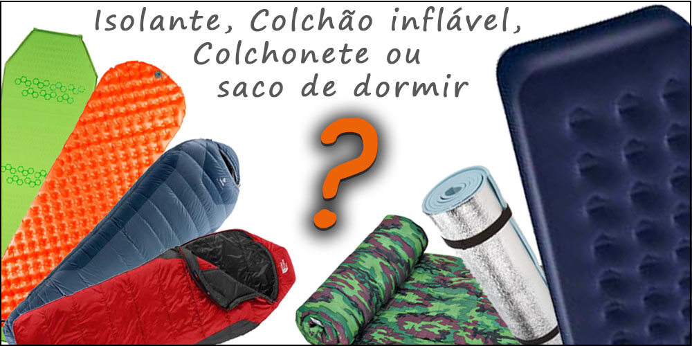 Camping & Família Colchão inflável, ou saco de
