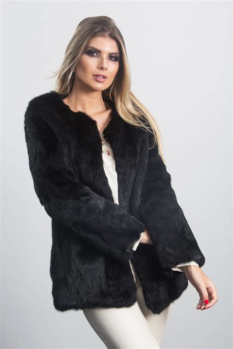Comprar Casaco Pele De Coelho Barato Preço