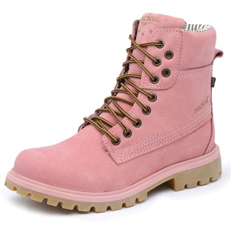 Comprar Bota Militar Rosa Barato Preço