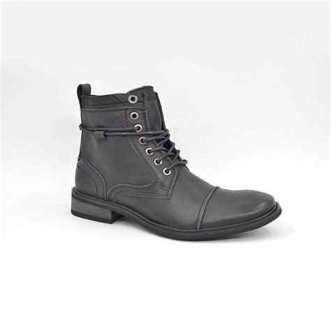 Comprar Botas Estilo Militar Negras Hombre Barato&nbsp;Preço