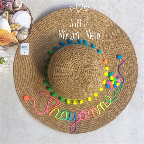 Comprar Chapeu De Praia Com Nome Barato&nbsp;Preço