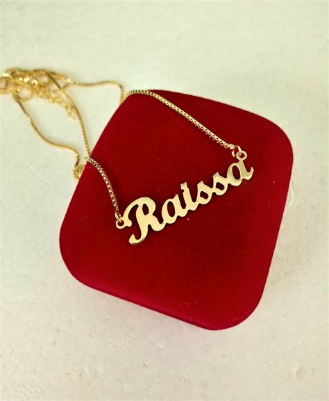Comprar Colar Com Nome Personalizado Semi Joia Barato&nbsp;Preço