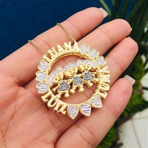 Comprar Colar Personalizado Banhado A Ouro Barato&nbsp;Preço