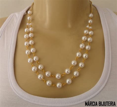 Comprar Colar De Perola Colorido Barato Preço