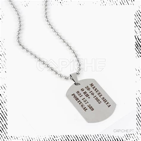 Comprar Colar Militar Personalizado Barato Barato&nbsp;Preço